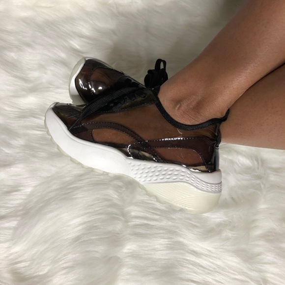 See-through Black🖤 Vinyl Sneakers - Picture 3 of 5